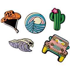 Sticker 3D OEM Summer pentru Husa Telefon / Tableta, Set 5 bucati, Multicolor, GSMnet Sticker 3D OEM Summer pentru Husa Telefon / Tableta, Set 5 bucati, Multicolor, GSMnet