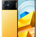 Telefon Mobil Poco M5, Procesor MediaTek Helio G99, IPS LCD 6.58inch, 4GB RAM, 128GB Flash, Camera Tripla 50+2+2MP, Wi-Fi, 4G, Dual Sim, Android (Galben), Poco