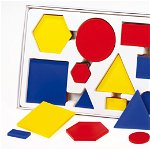 Set de 60 de forme geometrice colorate din plastic, edituradiana.ro