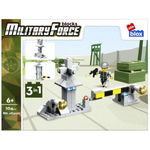 Joc constructie puzzle Baza militara PVC Alleblox 104 piese J1326, Alleblox