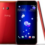 Smartphone HTC U11 Eyes, FHD+, Gorilla Glass 3, Snapdragon 652 1.8 GHz, Octa Core, 64GB, 4GB RAM, Dual SIM, 4G, NFC, Tri-camera 12 mpx + 5 mpx + 5 mpx, Red