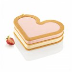 Forma Silicon Tort Love Story x 2 + Cutter 17.3 x 21 x H 1.8 cm, 412 ml