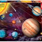 Puzzle 1000 piese Solar System Neon Fluorescent, Educa
