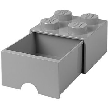 Room Copenhagen LEGO Brick Drawer 4 grey - RC40051740, Room Copenhagen