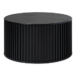 Măsuță de cafea neagră rotundă ø 85 cm Siena – Unique Furniture, Unique Furniture