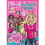 Carte de colorat cu stickere Barbie Alligator AB3329BASB