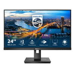 Monitor 23.8" PHILIPS 242B1, anti-glare 3H, haze 25%, 16:9, FHD 1920*1080, 75 Hz, 4 ms, 250 cd/mp, 1000:1, 178/178, flicker free, Ea syRead,LowBlue Mode, Adaptive sync, VGA, DVI, DP, HDMI, 4*USB, boxe 2*2W,headphone out, Kensington lock, VESA 100x 1, Philips