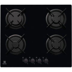Plita pe gaz incorporabila Electrolux, EGT6242NVK, 60 cm, 4 arzatoare, negru