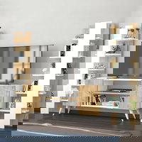 Comoda Tv Boramir, 180 x 120 x 23 cm, Stejar-Alb, 