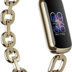 Bratara fitness Fitbit Luxe Special Edition Gorjana w Juwellery, Gold/Peony, Fitbit