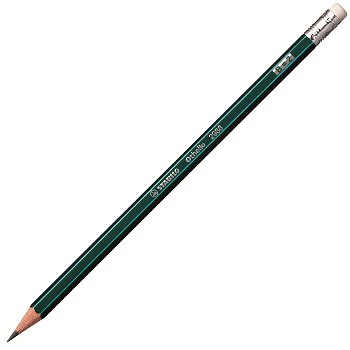 Creion grafit Stabilo Othello 2988,B,cu radiera