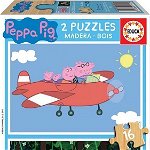 Educa Puzzle 2x16 Peppa Pig (lemn) G3, Educa