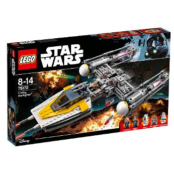 Set 691 piese, LEGO, Model Star Wars Y-Wing Starfighter, Multicolor