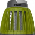 Bec LED anti-insecte, Noveen, IKN824, cu lampa UV, 5 W, 1000 V, portabil (1800 mAh), IPX4, Verde, Noveen
