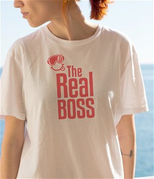 Imprimeu tricou THE REAL BOSS, 