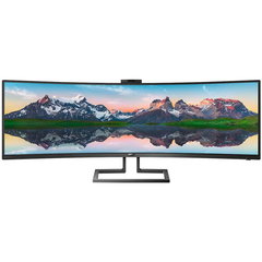 Monitor LED Curbat Philips 499P9H, 49inch, 5120x1440, 5ms GTG, Black