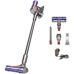 Aspirator vertical fara fir Dyson V8 Advanced, 130AW, 425 W, 21.6 V, 0.54 l, autonomie 40 minute, gri-argintiu Aspirator vertical fara fir Dyson V8 Advanced, 130AW, 425 W, 21.6 V, 0.54 l, autonomie 40 minute, gri-argintiu