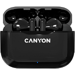 Casti Stereo Canyon CNE-CBTHS3B, Bluetooth, Microfon, Waterproof IP33 (Negru)