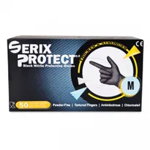 Set 500 Manusi Nitril Negre Ultra-Groase (0.12 mm) Serix Protect 6.0g (M)
