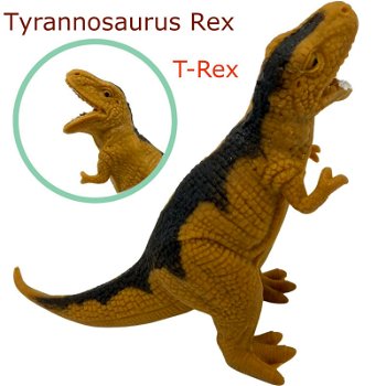  Dinozaur Tyrannosaurus rex din cauciuc moale , edituradiana.ro