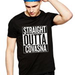 Tricou negru barbati - Straight Outta Covasna, THEICONIC