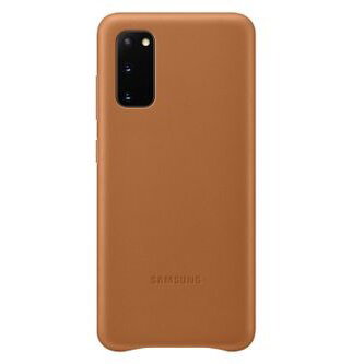 Husa de protectie Samsung Leather Cover pentru Galaxy S20, Brown