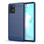 Husa de protectie, Carbon Case, Samsung Galaxy S10 Lite, Albastru, OEM
