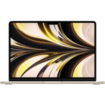 Apple Laptop Apple MacBook Air 13, Apple M2 chip with 8-core CPU and 8-core GPU, 13.6 inch WQXGA, 8GB RAM, 256GB SSD, Mac OS, Auriu, Apple