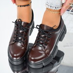 Pantofi Casual, culoare Maro, material Piele ecologica - cod: P11275, LadySTAR
