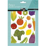 Set 87 de stickere decorative - Fructe și legume, edituradiana.ro