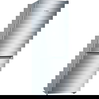 Combina frigorifica Bosch KGN33NLEB, 282 l, Total No Frost, Clasa E, Control electronic, Iluminare LED, H 176 cm Inox