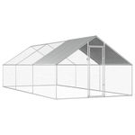 vidaXL Coteț de păsări pentru exterior, 2,75x6x1,92 m, oțel galvanizat , vidaXL