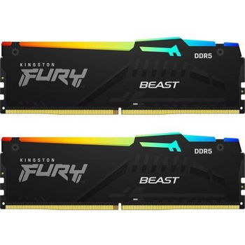 Memorie Kingston FURY Beast RGB 64GB DDR5 6000MHz CL30 Dual Channel Kit