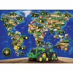 Puzzle personaje, Ravensburger, Harta John Deere, 300 piese, 9 ani+, Multicolor, Ravensburger