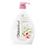 Gel de dus Dermomed cu flori de frangipan si piersica alba, 1000 ml