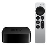 Apple TV 4K (2021), 32GB Flash, Bluetooth, Wi-Fi, LAN (Negru/Argintiu), Apple