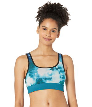 Imbracaminte Femei cor designed by Ultracor Tie-Dye Scoop Neck Bra Turquoise Print, cor designed by Ultracor