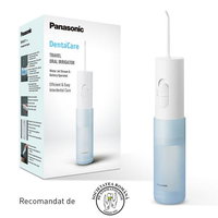 Irigator bucal Panasonic EW-DJ11-A503, 2 Trepte de presiune, Portabil, 20min autonomie, Capacitate 150ml (Alb), Panasonic