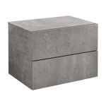 Noptiera montabila pe perete, 2 sertare, 40x29x30 cm, PAL, gri beton, 