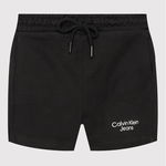 Calvin Klein Jeans Pantaloni scurți sport Stacket Logo IB0IB01180 Bej Relaxed Fit