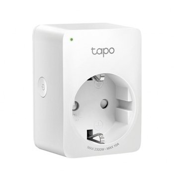 TP-LINK Tapo P100(1-pack) 1 x priza Schuko, 10A, compatibila Google Assistant si Amazon Alexa,programabila, white