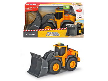 Buldozer Dickie Toys, Volvo Wheel Loader, 23 cm