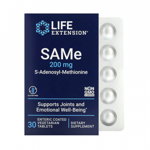 SAMe (S-Adenosyl-Methionine), 200 mg, Life Extension, 30 tablete