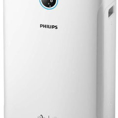 Purificator si umidificator de aer Philips AC3829/10, CADR 310 m³/h, Tehnologie AeraSense, Senzor PM2,5, 3 moduri automate, Panou tactil, Alb