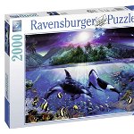 Puzzle copii si adulti mister sub apa 2000 piese ravensburger, Ravensburger