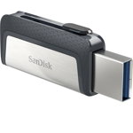Memorie USB Ultra Dual Drive  32GB USB Type-A / USB Type-C 3.2 Gen 1 Negru, Sandisk