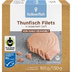 File de ton in suc propriu, 180 g, Followfish, Followfish