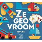 Ze GeoVroom Djeco, joc de construit cu piese geometrice, 2-3 ani +, Djeco