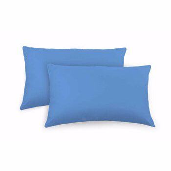 Set 2 fete de perna, Heinner, HR-Z2PLW-50/70BLUE, 50 x 70 cm, 100 procente bumbac