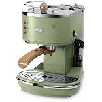 Espressor Cafea Manual ECOV311.GR Icona Vintage 15Bar 1.4L 1100W Verde, De Longhi